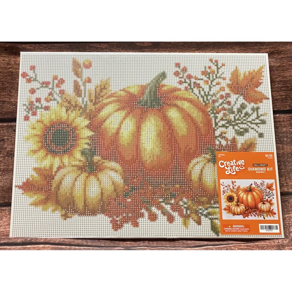 Autumn Pumpkins Diamond Painting Kit Hobby Lobby New